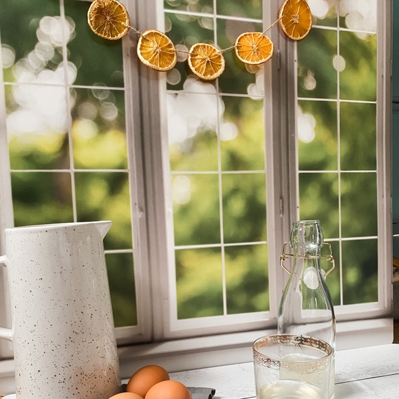 Rustic Orange Garland Cottage Chic (abt 6 ft) - Picture 3 of 6